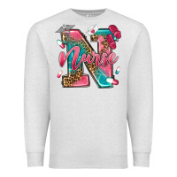 Oatmeal Heather western nurse Premium Sweatshirt - texasbilliewilder