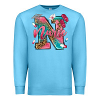 Ocean Blue western nurse Premium Sweatshirt - texasbilliewilder