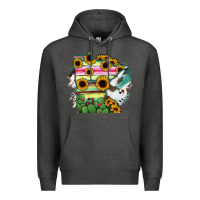 Charcoal Heather Minnesota State Map Premium Hoodie - RanaPortraitStore