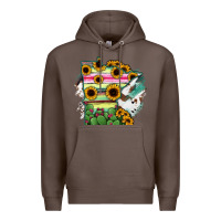 Coffee Minnesota State Map Premium Hoodie - RanaPortraitStore