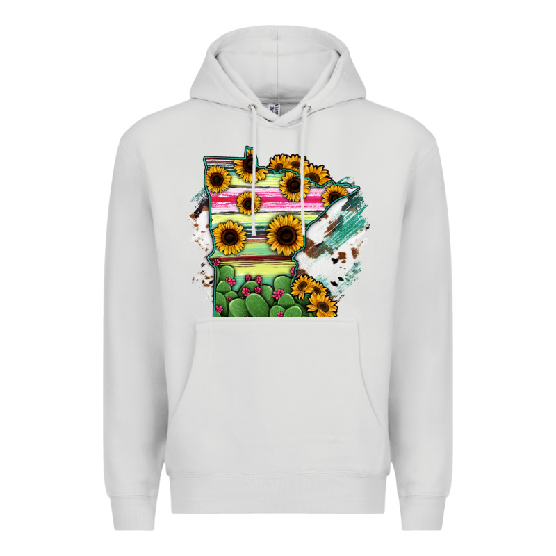Minnesota State Map Premium Hoodie by RanaPortraitStore | Teevron