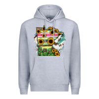 Heather Grey Minnesota State Map Premium Hoodie - RanaPortraitStore