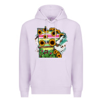 Lilac Minnesota State Map Premium Hoodie - RanaPortraitStore