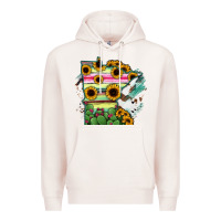 Pale Pink Minnesota State Map Premium Hoodie - RanaPortraitStore