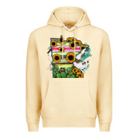 Pina Colada Minnesota State Map Premium Hoodie - RanaPortraitStore