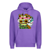 Purple Minnesota State Map Premium Hoodie - RanaPortraitStore