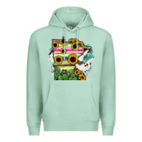 Seafoam Minnesota State Map Premium Hoodie - RanaPortraitStore