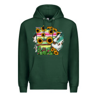 Sports Green Minnesota State Map Premium Hoodie - RanaPortraitStore