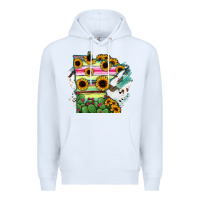 White Minnesota State Map Premium Hoodie - RanaPortraitStore