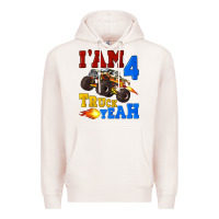 Pale Pink i'am four truck yeah Premium Hoodie - Artiststas