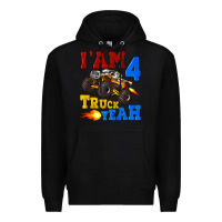 Black i'am four truck yeah Premium Hoodie - Artiststas