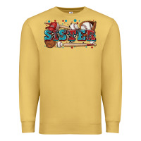 Antique Gold sister baseball Premium Sweatshirt - Zillion Design Studio
