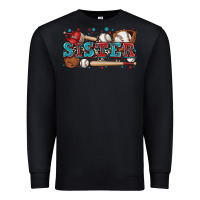 Black sister baseball Premium Sweatshirt - Zillion Design Studio