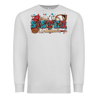 Dove Grey sister baseball Premium Sweatshirt - Zillion Design Studio