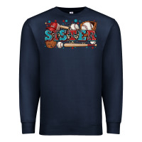 Navy sister baseball Premium Sweatshirt - Zillion Design Studio