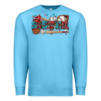Ocean Blue sister baseball Premium Sweatshirt - Zillion Design Studio