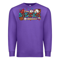 Purple sister baseball Premium Sweatshirt - Zillion Design Studio