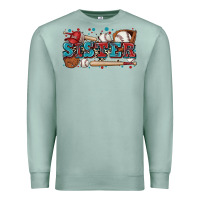 Seafoam sister baseball Premium Sweatshirt - Zillion Design Studio