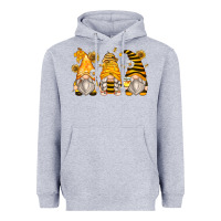Heather Grey bumble bee gnomes Heavyweight Hoodie - Zillion Design Studio