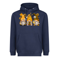 Navy bumble bee gnomes Heavyweight Hoodie - Zillion Design Studio
