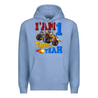 Colony Blue i'am one truck yeah Premium Hoodie - Artiststas
