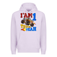 Lilac i'am one truck yeah Premium Hoodie - Artiststas