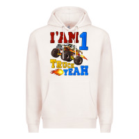 Pale Pink i'am one truck yeah Premium Hoodie - Artiststas