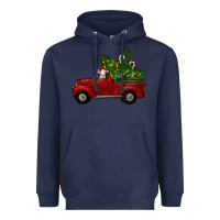 Christmas Farm Truck With Baby Sheep Heavyweight Hoodie | Teevron