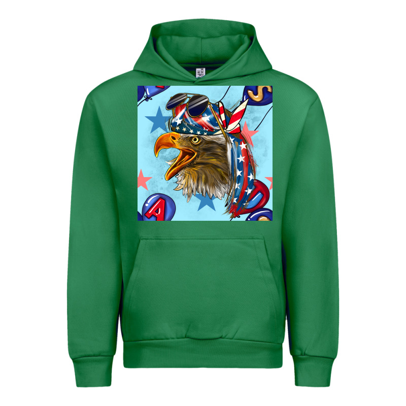 Mullet Eagle With Balloon Seamless Pattern Urban Hoodie by BundleAndBundleShop | Teevron