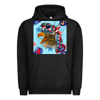 Pigment Black mullet eagle with balloon seamless pattern Urban Hoodie - BundleAndBundleShop