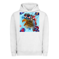 Pigment Lunar Rock mullet eagle with balloon seamless pattern Urban Hoodie - BundleAndBundleShop
