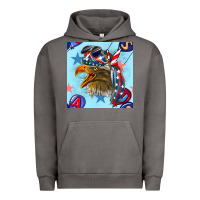 Pigment Tornado mullet eagle with balloon seamless pattern Urban Hoodie - BundleAndBundleShop