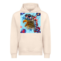 Sandshell mullet eagle with balloon seamless pattern Urban Hoodie - BundleAndBundleShop