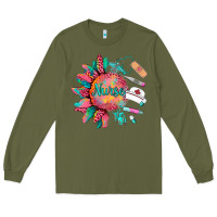 Army Green western  nurse medical instruments Long Sleeve Tee - BarkalooDesign