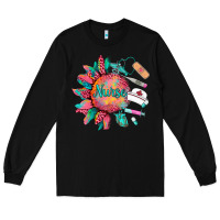 Black western  nurse medical instruments Long Sleeve Tee - BarkalooDesign