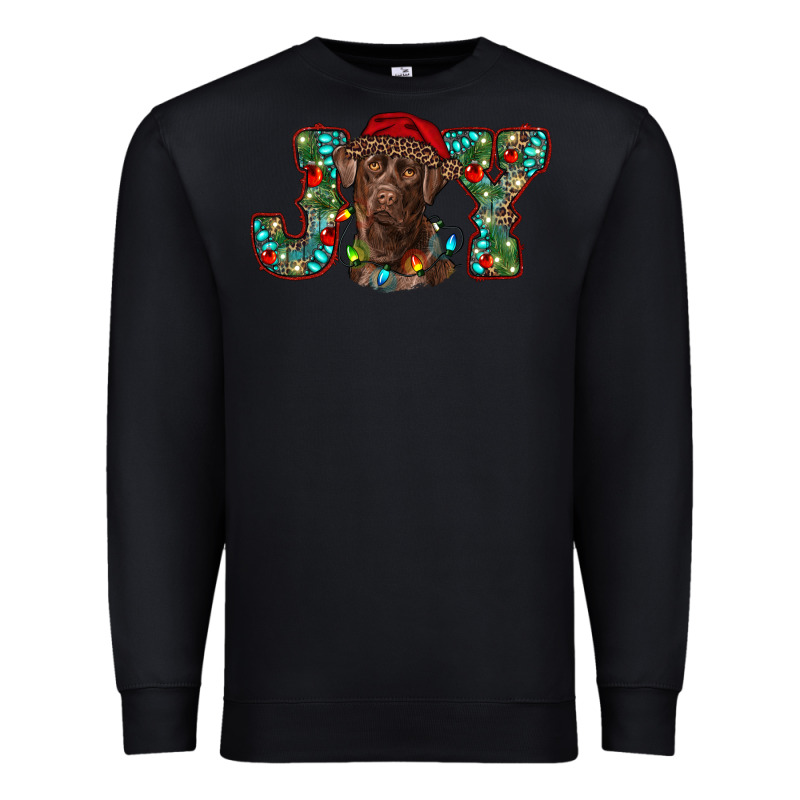 Labrador Retriever Christmas Joy Premium Sweatshirt by RanaPortraitStore | Teevron