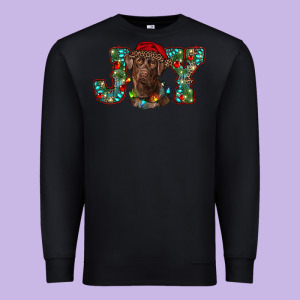 Labrador Retriever Christmas Joy Premium Sweatshirt Designed By Ranaportraitstore
