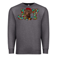 Charcoal Heather labrador retriever christmas joy Premium Sweatshirt - RanaPortraitStore