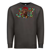 Smoke labrador retriever christmas joy Premium Sweatshirt - RanaPortraitStore
