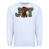 White labrador retriever christmas joy Premium Sweatshirt - RanaPortraitStore