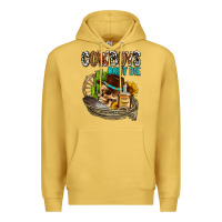 Antique Gold cowboys don't die Premium Hoodie - AdoDesignShop
