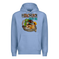 Colony Blue cowboys don't die Premium Hoodie - AdoDesignShop
