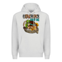 Dove Grey cowboys don't die Premium Hoodie - AdoDesignShop