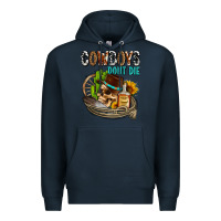 Navy cowboys don't die Premium Hoodie - AdoDesignShop