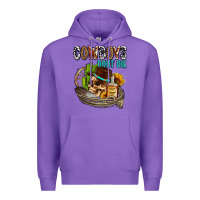 Purple cowboys don't die Premium Hoodie - AdoDesignShop