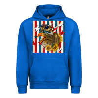 Cobalt mullet eagle seamless pattern Urban Hoodie - BundleAndBundleShop