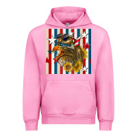 Fuchsia Pink mullet eagle seamless pattern Urban Hoodie - BundleAndBundleShop