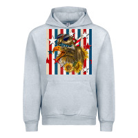 Heather Grey mullet eagle seamless pattern Urban Hoodie - BundleAndBundleShop