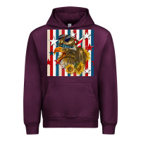 Mauve Wine mullet eagle seamless pattern Urban Hoodie - BundleAndBundleShop