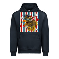 Navy mullet eagle seamless pattern Urban Hoodie - BundleAndBundleShop